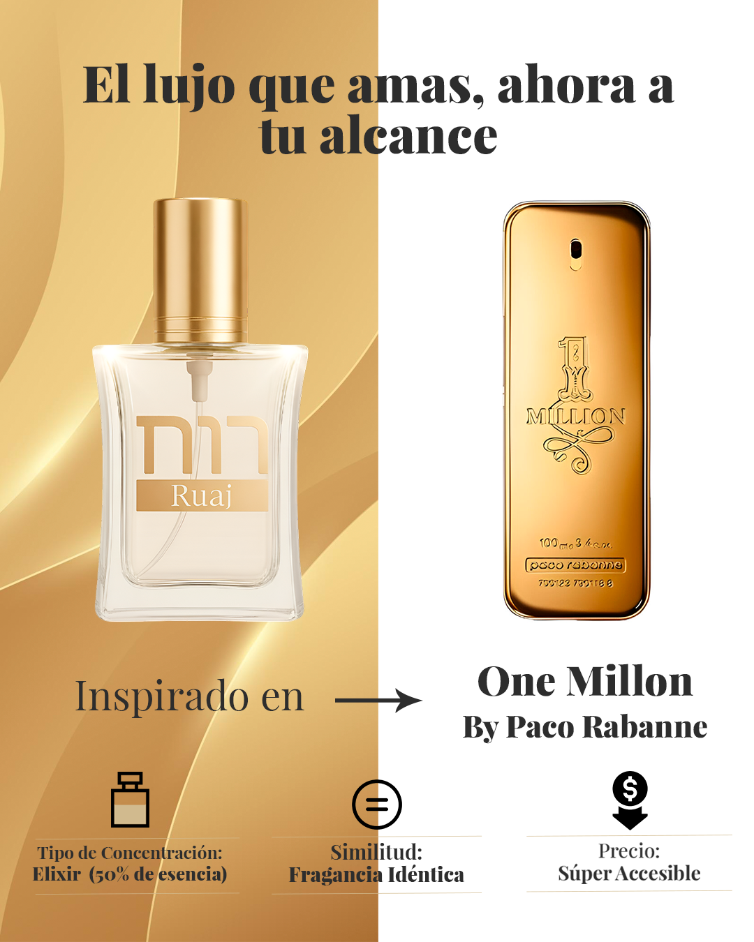 Ruaj Zahav inspirada en One Million by Paco Rabanne - Imagen 6
